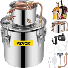 VEVOR Distillatore Alambicco 30x30cm Domestico per Vino 19L con Pompa dell'Acqua