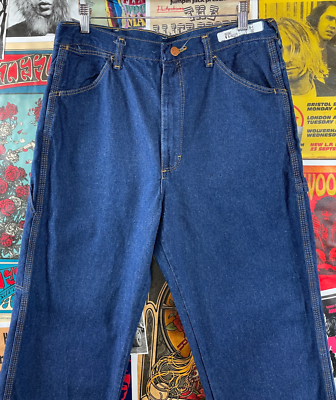 Vintage Mens Big Ben Carpenter Denim Jeans Dark Wash Workwear