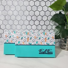 Campanelli Fresh Face Makeup Remover Towel Turquoise Multi Chevron Set of 2