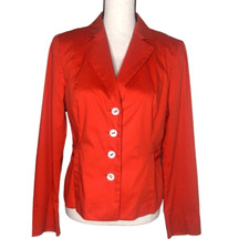 Sonia Bogner Retro Light Cotton Four Button Jacket Size 8