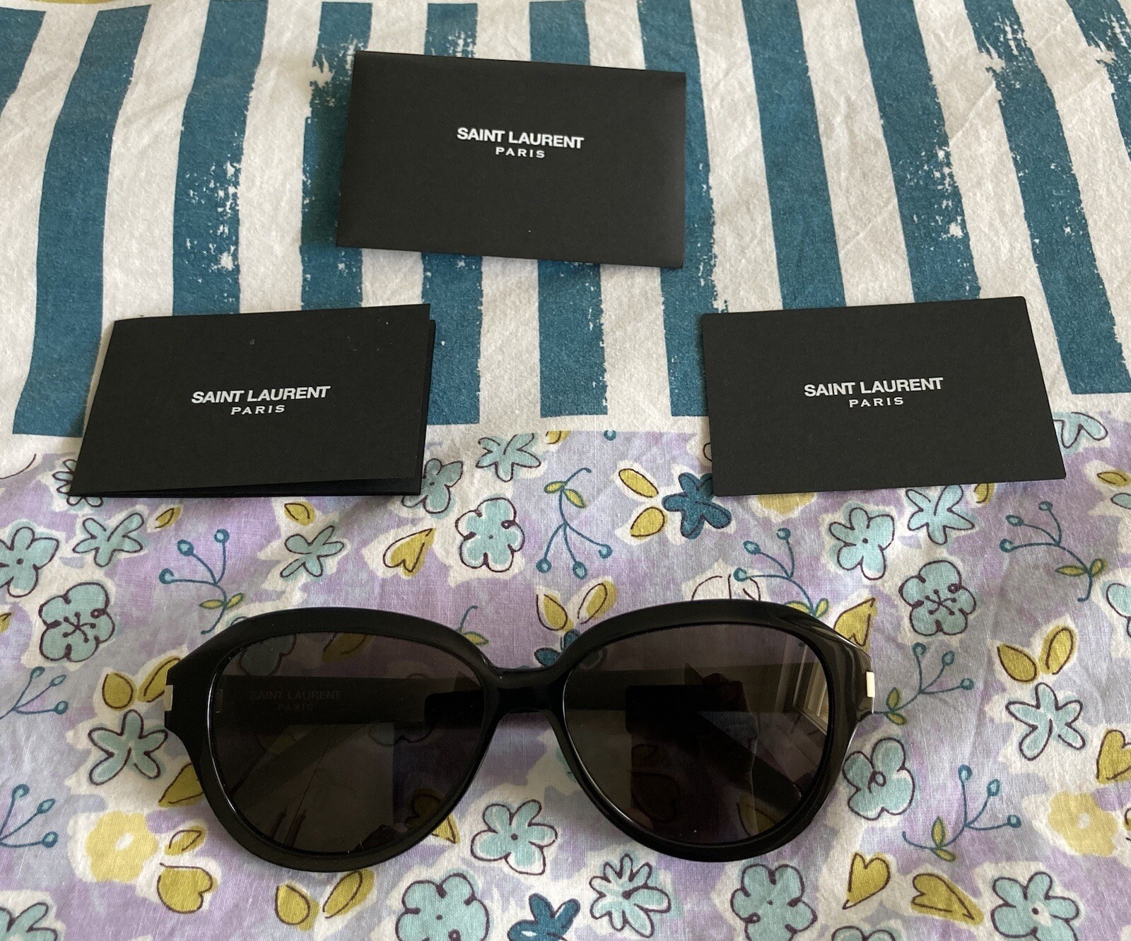 Occhiali da sole Saint Laurent Paris SL400 Black nuovi e originali