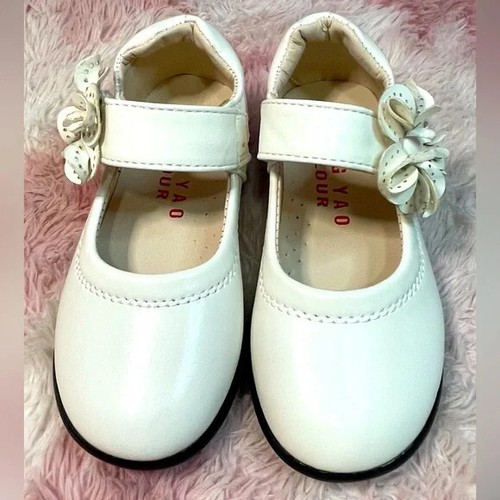 Flower Girl Princess Ballet Shoes Set White Wedding Party