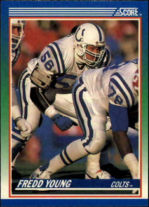 1990 SCORE NFL FOOTBALL Trading Card #102 --- FREDD YOUNG, Indianapolis Colts 🤩