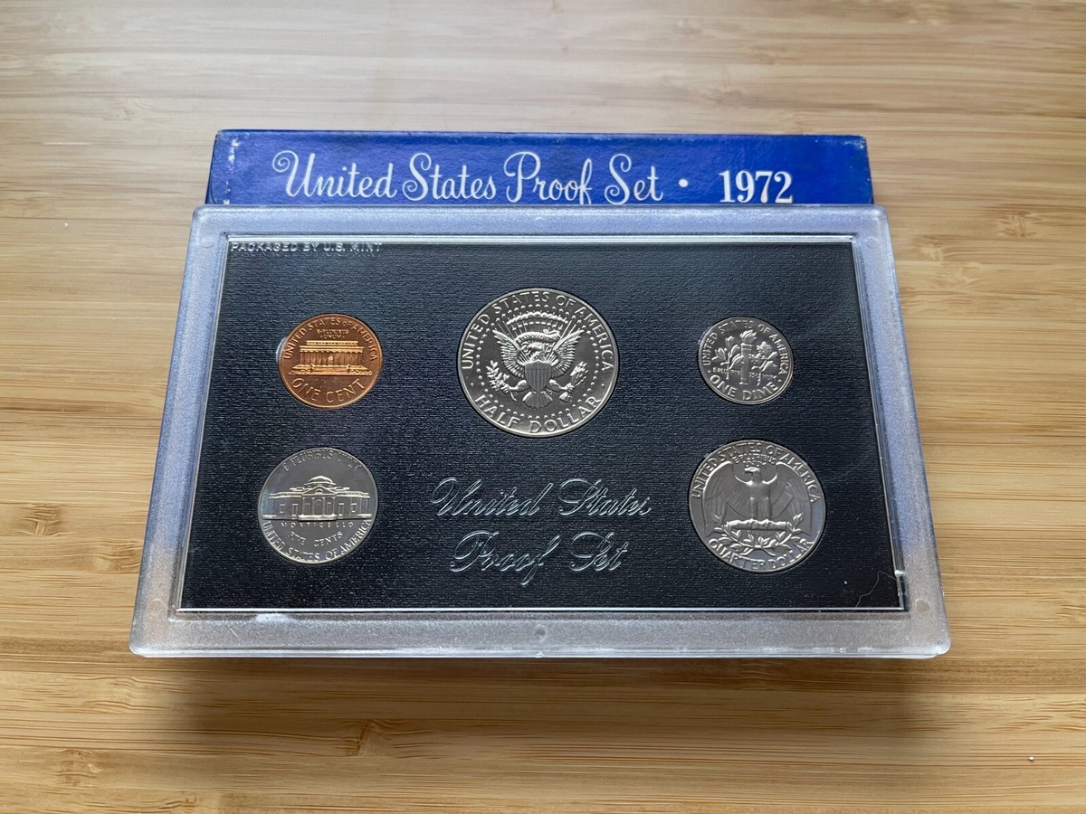 1972-S U.S. Mint Proof Set - Includes 40% Silver Kennedy Half