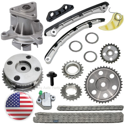 Camshaft Phaser Water Pump Timing Chain Kit For Mazda CX-7 Speed 3 6 2.3L Turbo