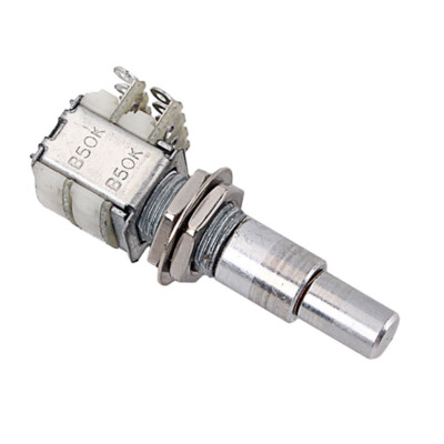 Gitarre Mini Dual Potis gestapelt konzentrisches Potentiometer B50K robust silber