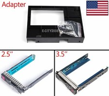 3.5" 2.5" SAS SATA HDD Tray Caddy Adapter For HP DL360e DL380e ML350p Gen8 Gen9