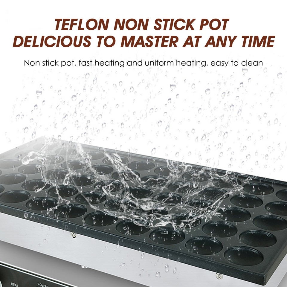 50hole Electric Waffle Maker Machine Mini Pancake Maker Muffin Baker W