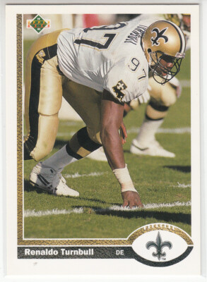 ロナルド・デ・ブール RENALDO TURNBULL 1991 Upper Deck #234 Error Variation w/ 1992