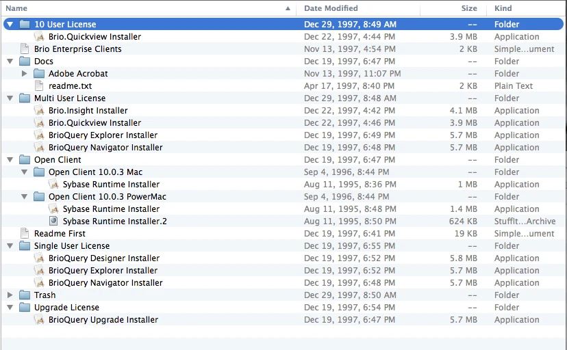 Brio Enterprise Version 5.5.1 Database Installation CD for Mac OS (9.x) - Image 2 of 2