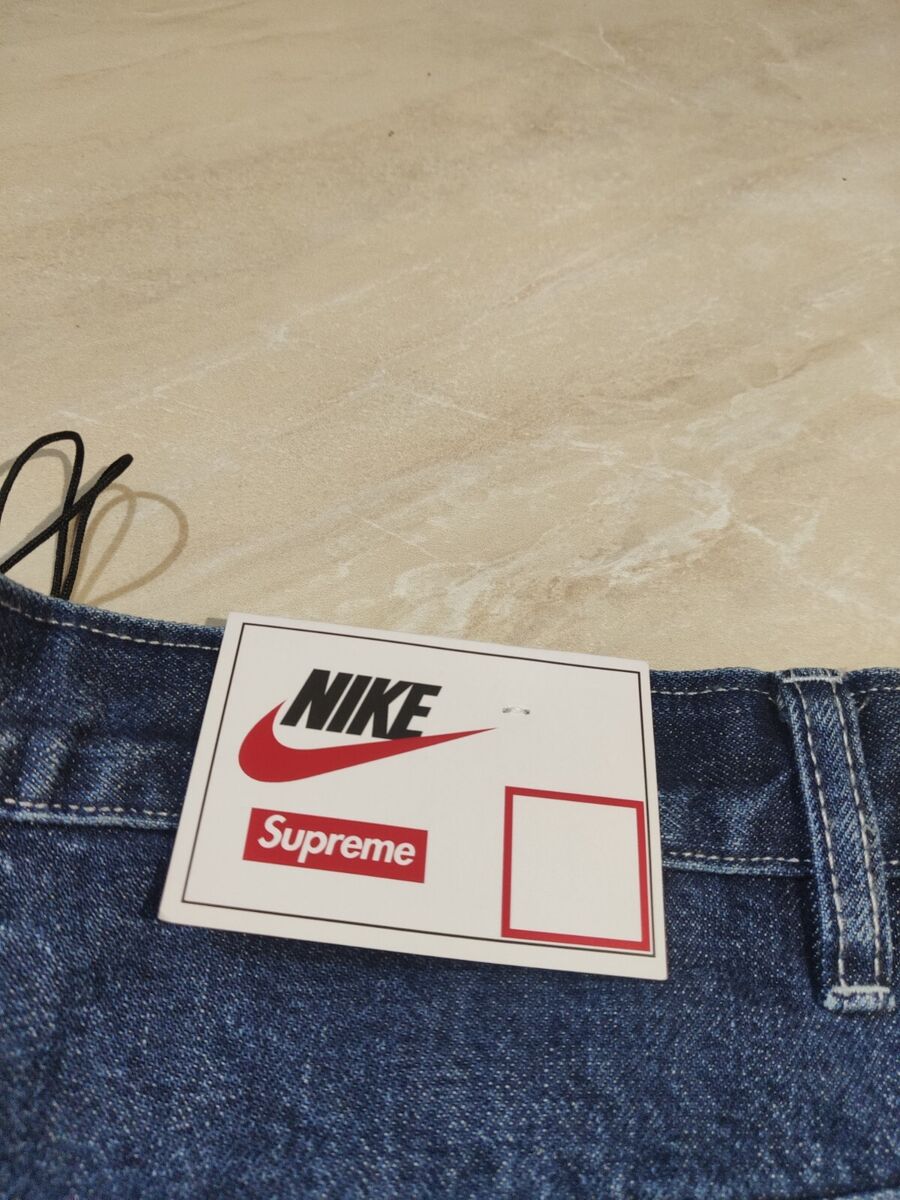 Supreme x Nike Denim Short Blue Indigo Size 32 New With Tag Supreme x Nike Denim Short Blue Indigo Size 32 New With Tag