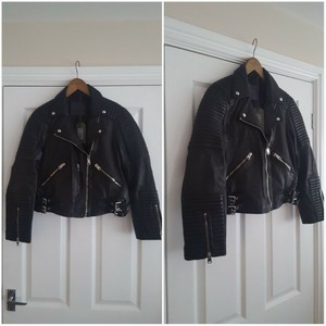 ebay leather biker jacket