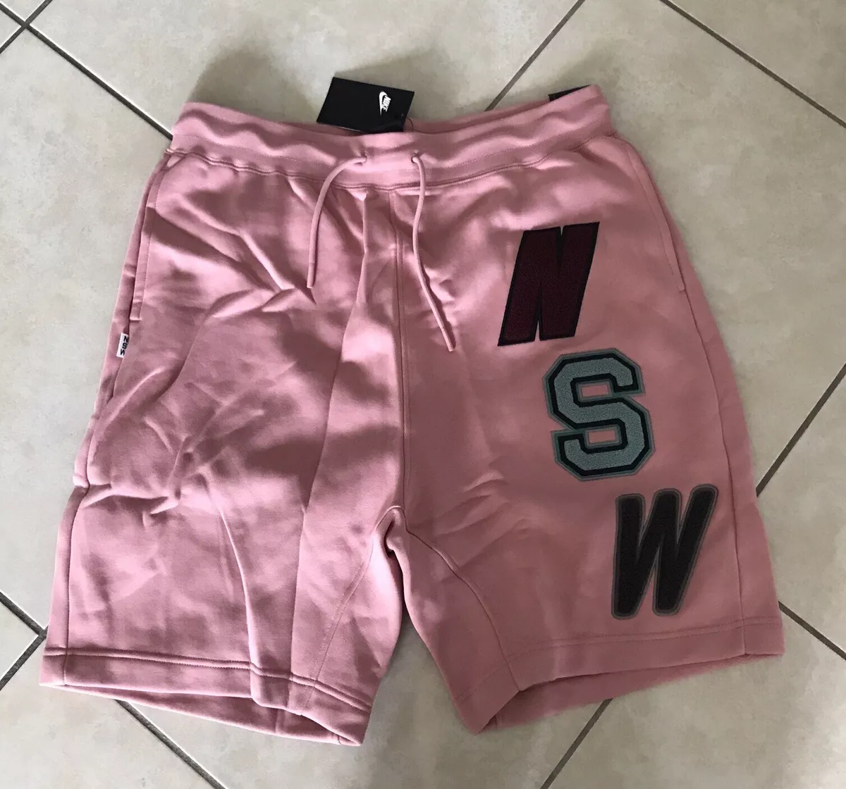 Pink nike on sale fleece shorts mens