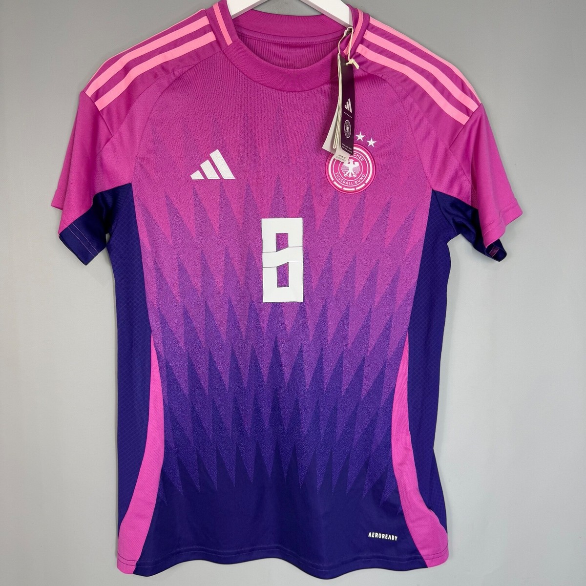 GERMANY 2024 2025 AWAY FOOTBALL SHIRT #8 KROOS ADIDAS