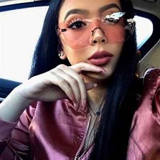 Women Men Sunglasses Gafas de Sol Lentes de Moda Square Rimless Fashion TRENDY