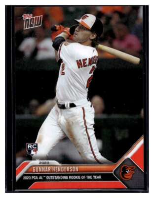 2023 Topps Now Players Choice Awards #PCA-5 Gunnar Henderson Red /10 RC Rookie