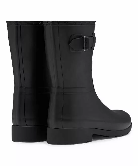 Short black shop hunter rain boots