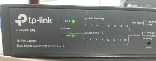TP-Link Easy Smart Switch TL-SG1016PE 16-Port Gigabit Ethernet PoE+ Ethernet - Picture 2 of 21