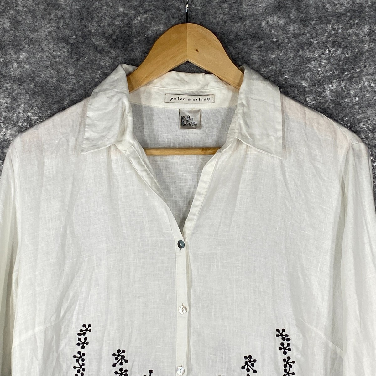 ジャケット・アウター MEDI VINTAGE FLOWER EMBROIDERY SHIRT 1970s Lavender Purple Floral Embroidered Cotton Shirt Jacket