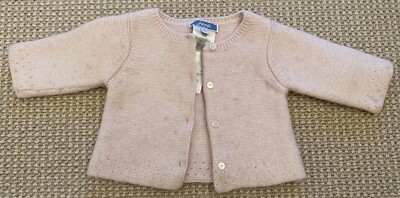 Jacadi Pink Sweater Cardigan 3m 3 Months