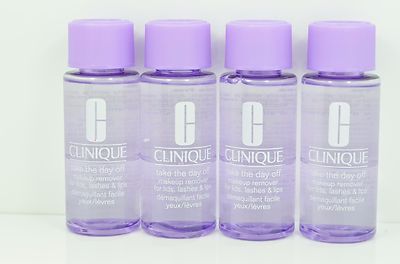10 x Clinique Take the Day Off Makeup Remover Lids Lashes Lips 17oz Total New