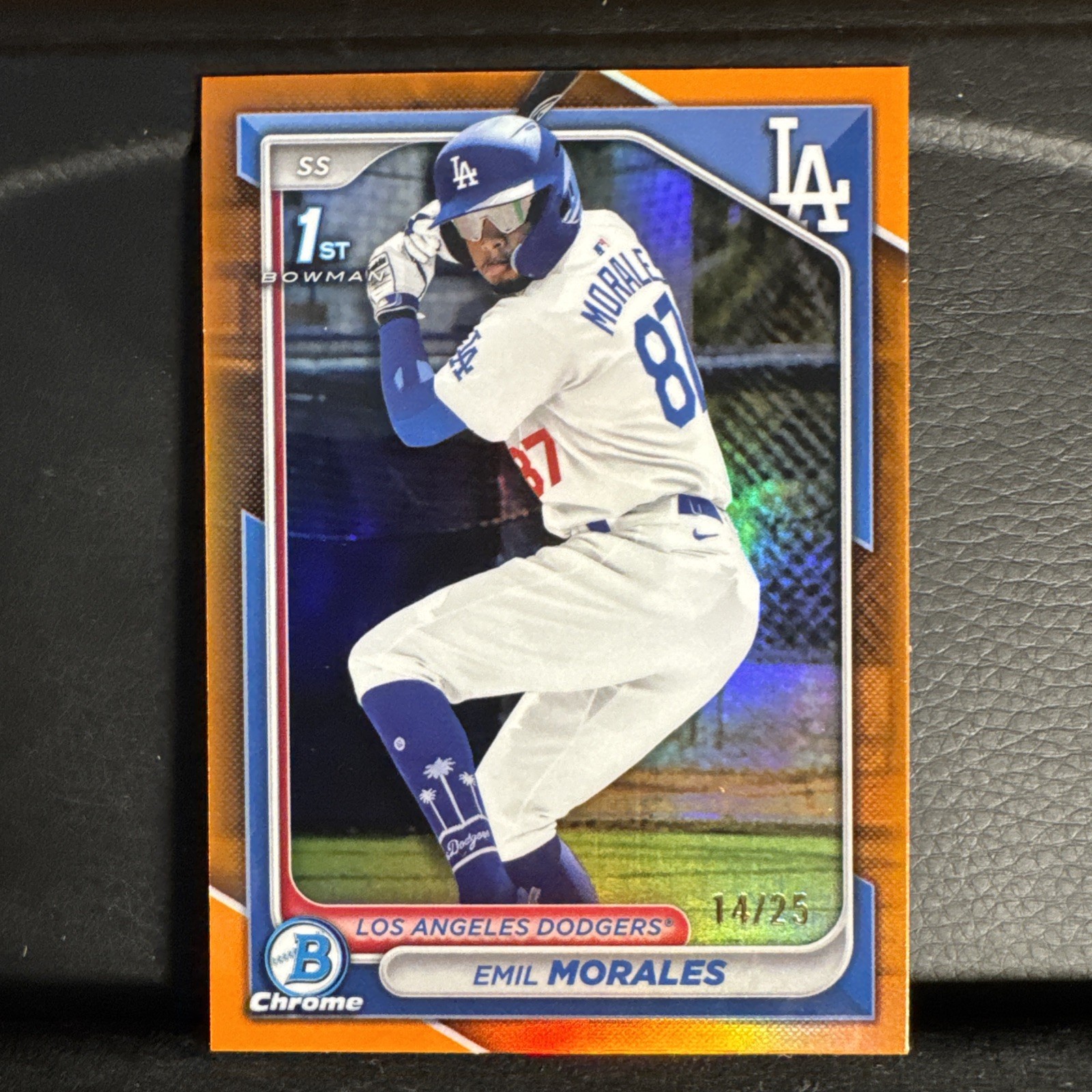 2024 1st Bowman Chrome- Prospects Emil Morales #BCP-221 Orange 14/25