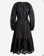 NWT J Crew Eyelet-trim midi dress Size XXS