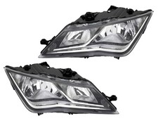 Scheinwerfer für Seat Leon 5F 2012-2021 H7 H7 Halogen Schwarz LWR links + rechts