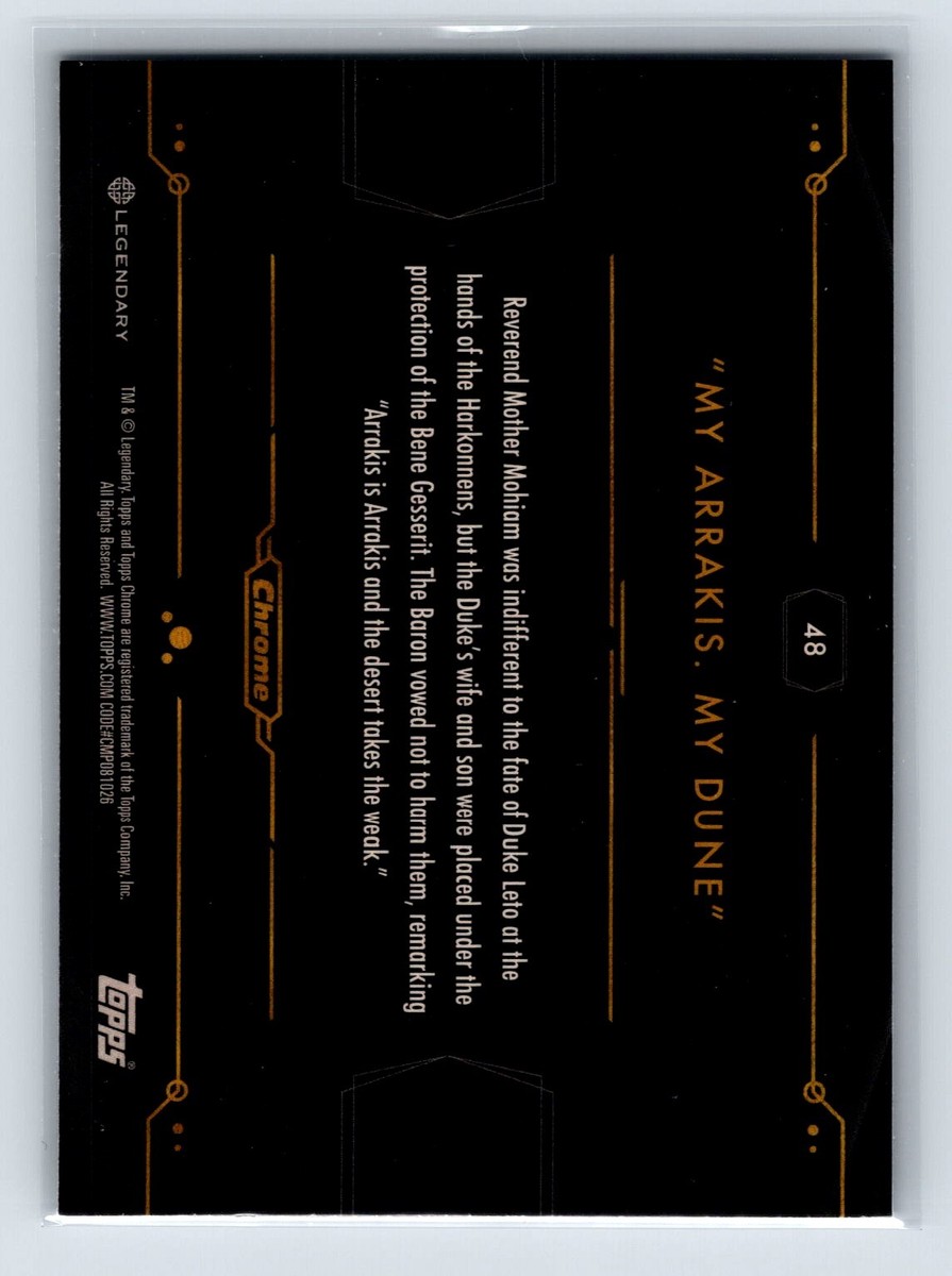 2025 Topps Dune Chrome My Arrakis My Dune Blue /75 | eBay