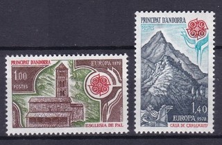 FRENCH ANDORRA 1978 EUROPA CAT VALUE £27.50 MNH