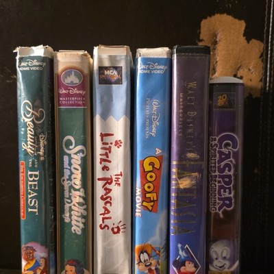 Walt Disney VHS Lot Beauty and the Beast Snow White Goofy Fantasia NTSC