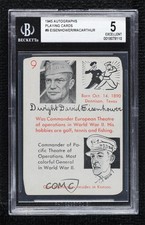 1945 Leister Game Company Auto Game Dwight D Eisenhower #9 BGS 5 0q3