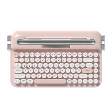 Ajazz AF84 Wireless Membrane Silent Typewriter Keyboard, Bluetooth/2.4G Dual-...