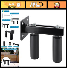 Adjustable 6" Sliding Gate Guide Roller - UHMW Hard Nylon Support Assembly
