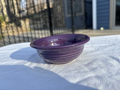 Post 86 Fiesta Retired Mulberry Salsa Bowl Very Good Used Condition