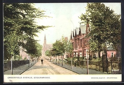 Stourbridge, Greenfield Avenue, Ansichtskarte 1906 