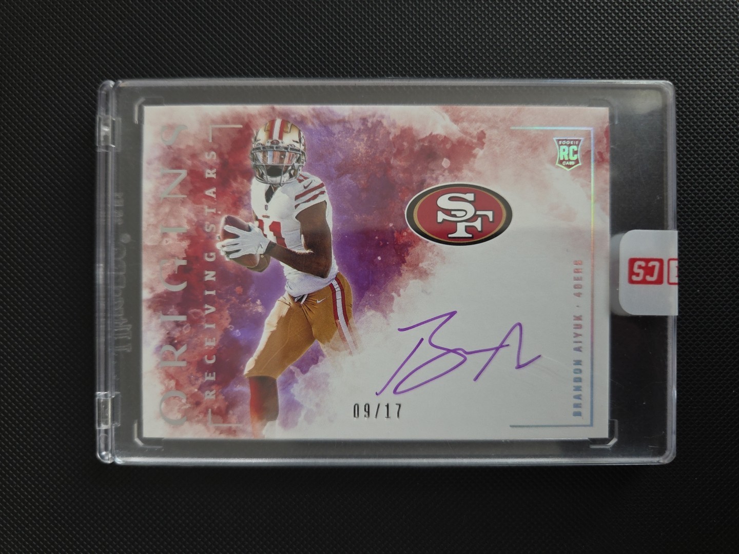 Brandon Aiyuk Panini Origins Receiving Stars Signatures #RSSBA Purple