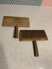 2 WATSON WILLIAMS OLD WHITEMORE #8 WOOL CARDS COMBS LEICESTER, MASSACHUSETTS