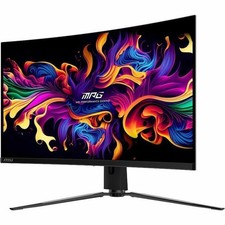 MSI MPG 321CURX QD-OLED 32" Class 4K UHD Curved Screen Gaming Monitor, Black