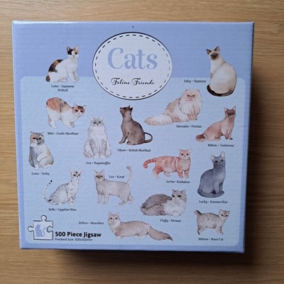 Katzen Rassen Puzzle 500 Teile NEU