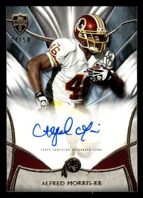 2014 TOPPS SUPREME ALFRED MORRIS SA-AM MINT AUTOGRAPHS 14/50 WASHINGTON REDSKINS
