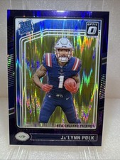 2024 Panini Donruss Optic - Rated Rookie Ja'Lynn Polk #240 Purple Shock Prizm