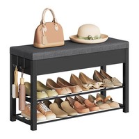 Woltu Schuhschrank Mit SitzfläChe Schuhregal Mit 2 Ablagen FüR Flur Wohnzimmer