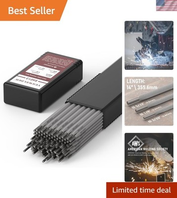 E6013 5LB Stick Electrodes - Excellent Slag Removal & Self-Cleaning Design