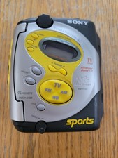 SONY SPORTS WALKMAN WM-FS421 FM/AM Radio Mega Bass Stereo Cassette Player WORKS