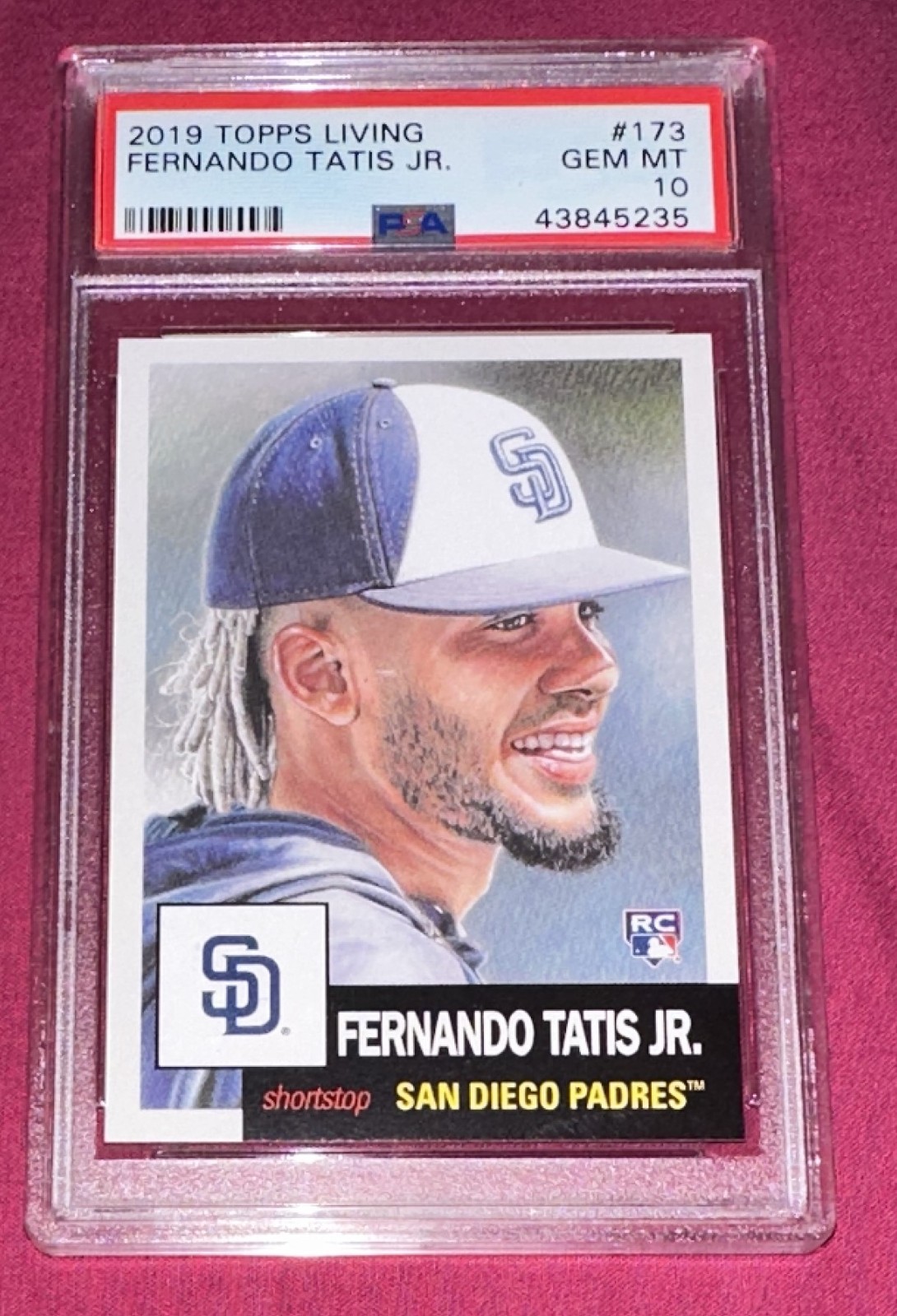 2019 Topps Living #173 FERNANDO TATIS JR. PSA 10  Rookie Card  San Diego Padres
