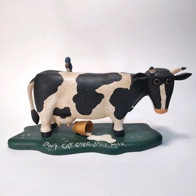 Cow Figurine Robert Tate Don't Cry Over Spilled Milk