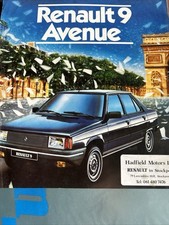 Renault 9 Avenue Original Car Sales Info Brochure From 1984