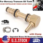 For Mercruiser 22-861150T02 Alpha Bravo Brass Oil Reservoir Fitting with Clamp