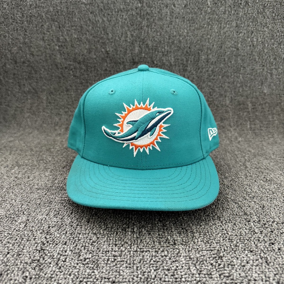 New Era Miami Dolphins NFL Aqua Snapback Flat Brim Hat